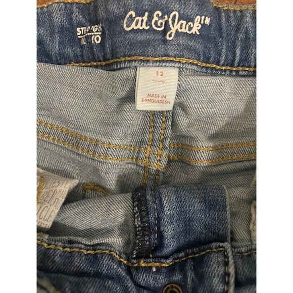 Cat & Jack Boys Straight-Leg Jeans – Size 12 - Picture 3 of 3